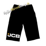Kraťasy JCB - Logo - Ľahké sieťované čierne letné šortky