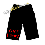 Kraťasy MANCHESTER UNITED - One Love - Ľahké sieťované čierne letné šortky