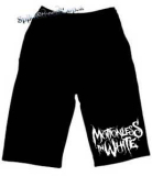 Kraťasy MOTIONLESS IN WHITE - Logo - Ľahké sieťované čierne letné šortky