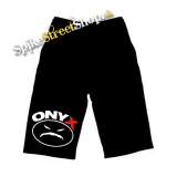 Kraťasy ONYX - Logo - Ľahké sieťované čierne letné šortky