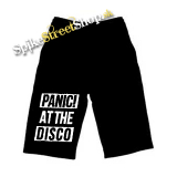 Kraťasy PANIC AT THE DISCO - Big Logo - Ľahké sieťované čierne letné šortky