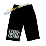 Kraťasy PEARL JAM - Logo - Voľné sieťované čierne letné šortky