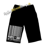 Kraťasy PEOPLE SHIT - Voľné sieťované čierne letné šortky