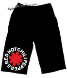 Kraťasy RED HOT CHILI PEPPERS - Asterix Logo - Voľné sieťované čierne šortky