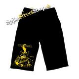 Kraťasy SEPULTURA - Arise Yellow Cult - Ľahké sieťované čierne letné šortky