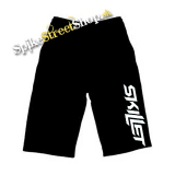 Kraťasy SKILLET - Logo - Voľné sieťované čierne letné šortky