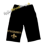 Kraťasy STRATOVARIUS - Gold Logo - Voľné sieťované čierne letné šortky