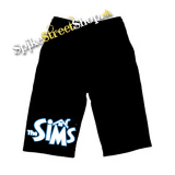 Kraťasy THE SIMS - Logo - Voľné sieťované čierne letné šortky