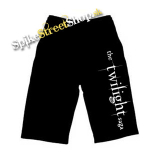 Kraťasy TWILIGHT - The Twilight Saga Logo - Voľné sieťované čierne letné šortky