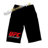 Kraťasy UFC - Ultimate Fighting Championship - Voľné sieťované čierne šortky
