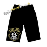 Kraťasy ZZTOP - Gold Man - Voľné sieťované čierne letné šortky