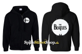 BEATLES - Drum Logo - čierna detská mikina na zips
