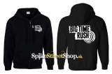 BIG TIME RUSH - Logo - čierna detská mikina na zips