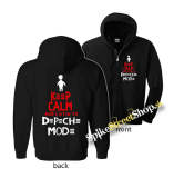 DEPECHE MODE - Keep Calm And Listen To DM - čierna detská mikina na zips