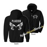 PLACEBO - Wings Logo - čierna detská mikina na zips