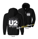U2 - Songs Of Innocence - čierna detská mikina na zips