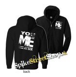 YOU ME AT SIX - Logo - čierna detská mikina na zips