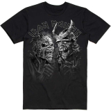 IRON MAIDEN - Senjutsu Large Grayscale Heads - čierne pánske tričko