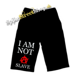 Detské kraťasy I AM NOT A SLAVE - Red A - Ľahké sieťované šortky