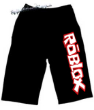 Detské kraťasy ROBLOX - Logo Red White - Ľahké sieťované šortky