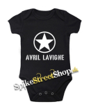 AVRIL LAVIGNE - Logo Punkrock Star - čierne detské body