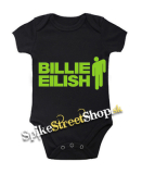 BILLIE EILISH - Logo & Stickman 2 - čierne detské body
