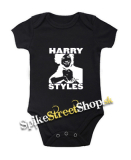 HARRY STYLES - Logo Portrait - čierne detské body