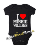 I LOVE ROBBIE WILLIAMS - čierne detské body