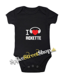 I LOVE ROXETTE - Motive 2 - čierne detské body