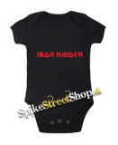IRON MAIDEN - Red Logo - čierne detské body