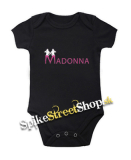 MADONNA - Pink Logo - čierne detské body