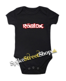 ROBLOX - Logo Red White - čierne detské body