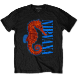 NIRVANA - Seahorse - čierne pánske tričko