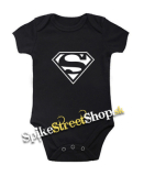 SUPERMAN - Logo - čierne detské body