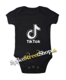 TIK TOK - Double Logo - čierne detské body