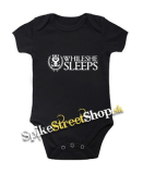 WHILE SHE SLEEPS - Logo - čierne detské body