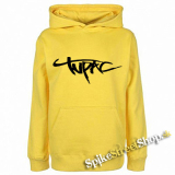 2 PAC - Tupac Logo - žltá pánska mikina
