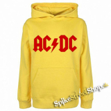 AC/DC - Red Logo - žltá pánska mikina