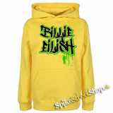 BILLIE EILISH - Painted Graffiti Logo - žltá pánska mikina