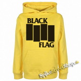 BLACK FLAG - Logo Crest - žltá pánska mikina