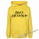 BRUCE DICKINSON - Logo - žltá pánska mikina