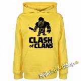 CLASH OF CLANS - Barbarian Logo - žltá pánska mikina
