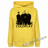 COLDPLAY - Logo & Band - žltá pánska mikina
