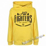 FOO FIGHTERS - 100 % Organic - žltá pánska mikina