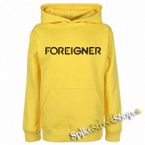 FOREIGNER - Logo - žltá pánska mikina