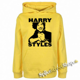 HARRY STYLES - Logo Portrait - žltá pánska mikina