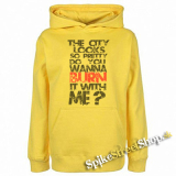 HOLLYWOOD UNDEAD - City - žltá pánska mikina