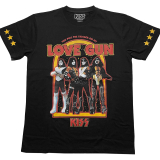 KISS - Love Gun Stars - čierne pánske tričko
