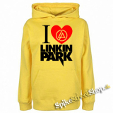 I LOVE LINKIN PARK - žltá pánska mikina