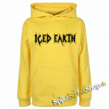 ICED EARTH - Logo - žltá pánska mikina
